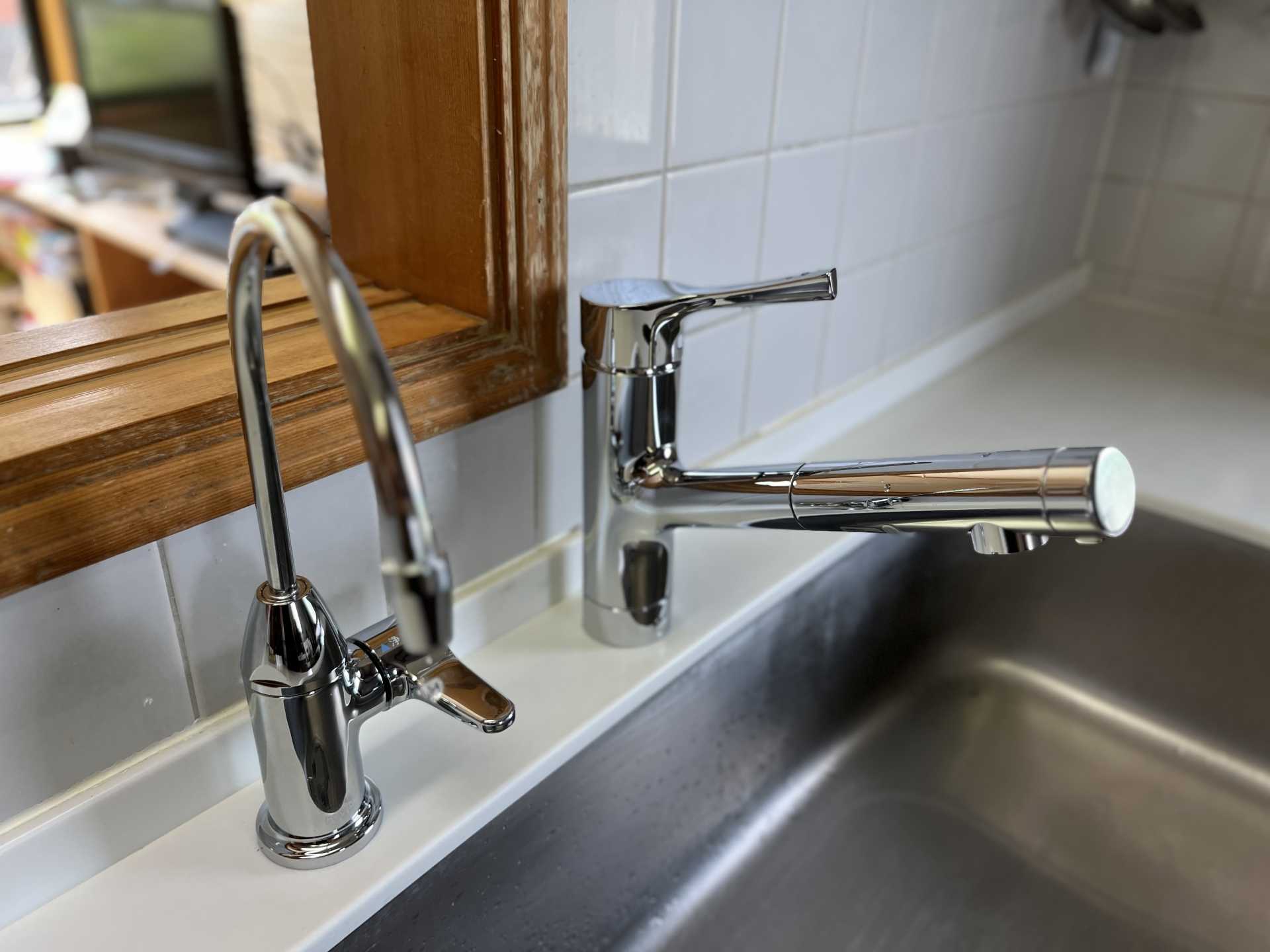 キッチンシングルレバー混合栓・浄水器交換工事